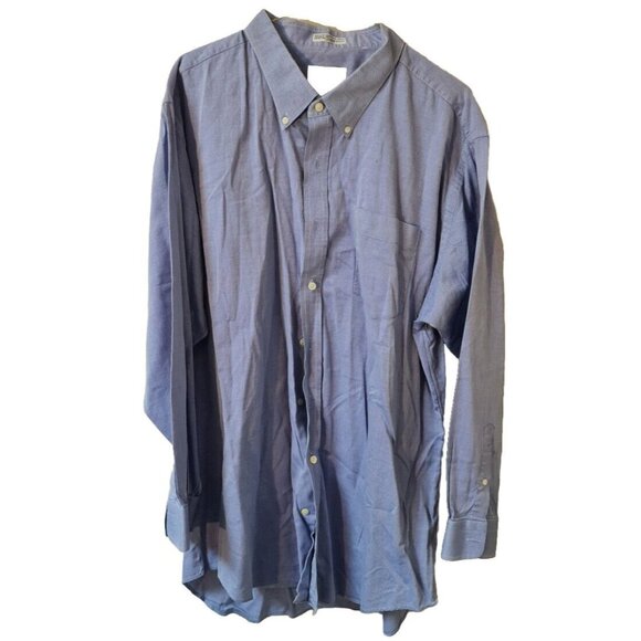 Richard Bennett Mens Shirt Size L Blue Light Long Sleeve Fast Shipping - Picture 1 of 7